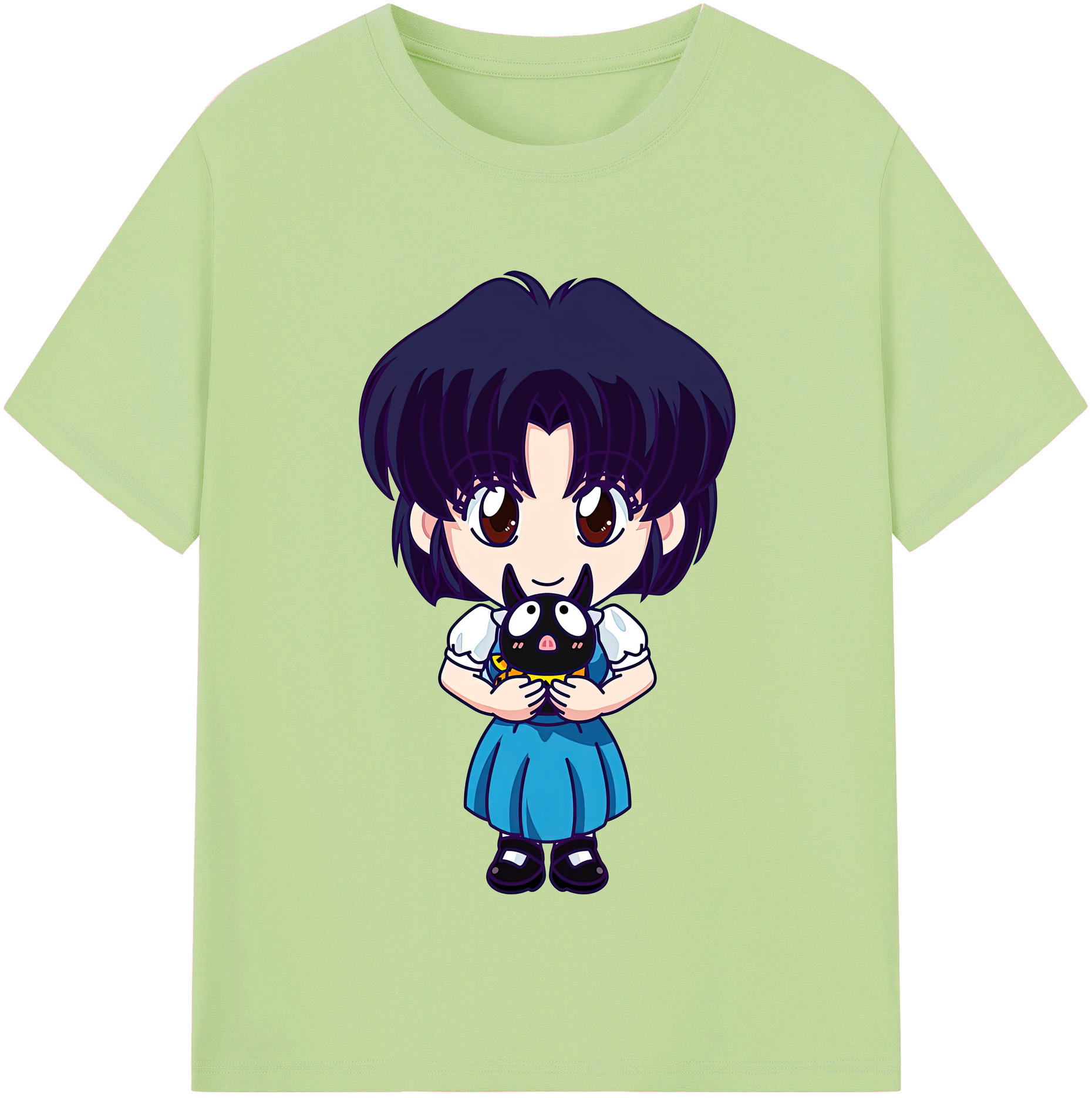 （画像用） 美少女戦士セーラームーン 水野 亜美 みずの あみ Sailor Moon Mizuno Ami 綿100％半袖Tシャツ（フロントプリント）